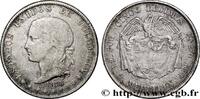 KOLUMBIEN 5 Decimos Etats Unis de Colombie KOLUMBIEN Medellin 1878 (30mm, 12,56g, 6h) -