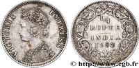 BRITISCH-INDIEN 1/4 Rupee (Roupie) Victoria BRITISCH-INDIEN Bombay 1892 (19,50mm, 2,94g, 12h) -
