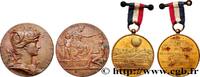 FRANKREICH Lot de 2 médailles, Ballon captif et Exposition Un EXPOSITIONS 1878-1889 (92mm, 124,38g, 12h) -