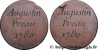 FRANKREICH Augustin Préau LOUIS XVI 1780 (28,5mm, 10,91g, 12h) -
