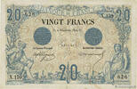 FRANKREICH 20 Francs NOIR FRANKREICH 20 Francs NOIR 1874 S -