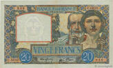 FRANKREICH 20 Francs TRAVAIL ET SCIENCE FRANKREICH 20 Francs TRAVAIL ET SCIENCE 1941 fVZ -