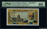 FRANKREICH 5 Nouveaux Francs VICTOR HUGO Spécimen FRANKREICH 5 Nouveaux Francs VICTOR HUGO Spécimen 1959 fST+ -