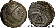 FRANKREICH Bronze au sanglier enseigne GALLIEN - AULERCI EBUROVICES (Region die Évreux) Évreux (27) c.60-50 AC. (16mm, 2,86g, 2h) -