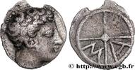 FRANKREICH Obole MA, tête à droite - coiffure en cœur MASSALIEN - MARSEILLES Marseille (13) c. 350-220 AC. (10mm, 0,56g, 1h) -