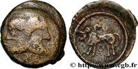 FRANKREICH Bronze à la tête janiforme, classe II aux annelets GALLIEN - BELGICA - SUESSIONES (Region die Soissons) c. 50-40 AC. (17mm, 3,59g, 6h) -