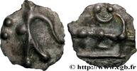 FRANKREICH Potin “au mannequin” et au taureau à gauche GALLIEN - NORDGALLIEN - ÆDUI (BIBRACTE, Region die Mont-Beuvray) Autun (71) Ier siècle avant J.-C. (21mm, 4,21g, 2h) -