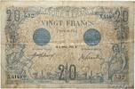 FRANKREICH 20 Francs BLEU FRANKREICH 20 Francs BLEU 1913 S -