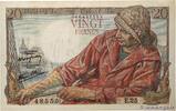 FRANKREICH 20 Francs PÊCHEUR FRANKREICH 20 Francs PÊCHEUR 1942 fST+ -