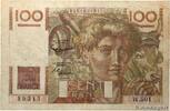 FRANKREICH 100 Francs JEUNE PAYSAN filigrane inversé FRANKREICH 100 Francs JEUNE PAYSAN filigrane inversé 1952 S -