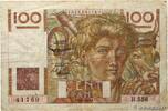 FRANKREICH 100 Francs JEUNE PAYSAN filigrane inversé FRANKREICH 100 Francs JEUNE PAYSAN filigrane inversé 1952 S -