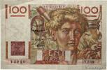 FRANKREICH 100 Francs JEUNE PAYSAN filigrane inversé FRANKREICH 100 Francs JEUNE PAYSAN filigrane inversé 1954 SS -