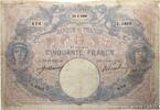 50 Francs BLEU ET ROSE 1909 FRANKREICH FRANKREICH 50 Francs BLEU ET ROSE 1909 SGE SGE