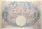 FRANKREICH 50 Francs BLEU ET ROSE FRANKREICH 50 Francs BLEU ET ROSE 1915 fSS -