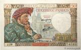 50 Francs JACQUES CŒUR 1941 FRANKREICH FRANKREICH 50 Francs JACQUES CŒUR 1941 fST fST