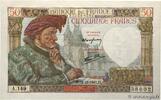 FRANKREICH 50 Francs JACQUES CŒUR FRANKREICH 50 Francs JACQUES CŒUR 1941 fST+ -