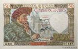 FRANKREICH 50 Francs JACQUES CŒUR FRANKREICH 50 Francs JACQUES CŒUR 1942 fST+ -