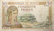 FRANKREICH 50 Francs CÉRÈS FRANKREICH 50 Francs CÉRÈS 1936 S -