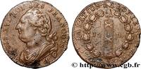 FRANKREICH 12 deniers dit au faisceau, type FRANCOIS LOUIS XVI Paris 1791 (28mm, 13,09g, 6h) -
