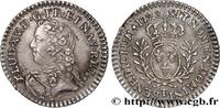 FRANKREICH Vingtième d’écu aux branches d’olivier, buste habi LOUIS XV THE WELL-BELOVED Nantes 1728 (18,5mm, 1,49g, 6h) -