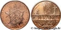 FRANKREICH Piéfort Cu-Ni-Al de 10 francs Mathieu PIÉFORTS Pessac 1974 (26mm, 20g, 6h) -
