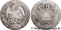 MEXIKO 8 Reales avec contremarques MEXIKO Mexico 1863 (38,5mm, 26,24g, 6h) -