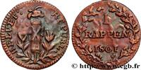 SCHWEIZ - HELVETISCHE REPUBLIK 1 Rappen République Helvétique SCHWEIZ - HELVETISCHE REPUBLIK 1801 (14,84mm, 0,64g, 6h) -