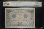 FRANKREICH 20 Francs BLEU FRANKREICH 20 Francs BLEU 1906 fST -