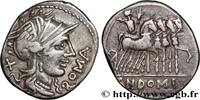 THE REPUBLIC (280 BC to 27 BC) Denier DOMITIA Rome 116-115 AC. (20,5mm, 3,92g, 6h) -