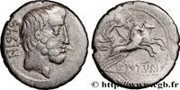 THE REPUBLIC (280 BC to 27 BC) Denier TITURIA Rome 89 AC. (19mm, 3,87g, 6h) -