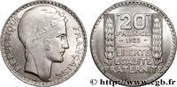 20 francs Turin, Rameaux Longs 1933 FRANKREICH DRITTE FRANZOSISCHE REPUBLIK  1933 (35mm, 20,02g, 6h) VZ+