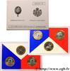 Boîte Fleur de Coins, Tryptique 3 x 10 francs 1989 FRANKREICH FUNFTE FRANZOSISCHE REPUBLIK  1989 (mm, 6,50g, h) ST