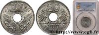 FRANKREICH 20 centimes État français, lourde ETAT FRANÇAIS 1943 (24mm, 3,5g, 6h) -