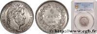 FRANKREICH 1 franc Louis-Philippe, couronne de chêne LUDWIG PHILIPP I Bordeaux 1844 (23mm, 5g, 6h) -
