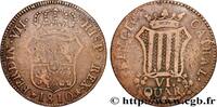 SPANIEN - KATALONIEN 6 Quartos frappe au nom de Ferdinand VII SPANIEN - KATALONIEN Catalogne 1810 (32mm, 14,45g, 12h) -
