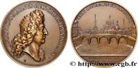 Médaille, Le Pont Royal à Paris, refrappe 1685 FRANKREICH PONTS  1685 (72mm, 167,21g, 12h) VZ
