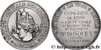 FRANKREICH Médaille, Société centrale des architectes françai ACADÉMIES D'ARCHITECTURE (DIVERSES) 1899 (45,5mm, 49,27g, 12h) -