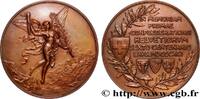 FRANKREICH Médaille, Sixième centenaire de la Confédération h SUISSE 1891 (68mm, 146,78g, 12h) -