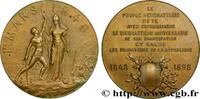 FRANKREICH Médaille, 50e anniversaire d’émancipation du peupl SUISSE - CANTON DE NEUCHATEL Suisse, Neufchatel 1898 (48mm, 50,61g, 12h) -