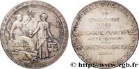 FRANKREICH Médaille, Compagnie universelle du canal maritime ÉGYPTE - CANAL DE SUEZ (1869) (42mm, 47,35g, 12h) -