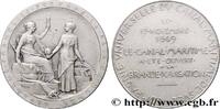 FRANKREICH Médaille, Compagnie universelle du canal maritime ÉGYPTE - CANAL DE SUEZ (1869) (41,5mm, 40,15g, 12h) -