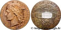 FRANKREICH Médaille, Concours régional agricole, espèce porci AGRICULTURE 77 - Melun 1887 (50,5mm, 57,53g, 12h) -