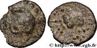 FRANKREICH Quart de statère en bronze à la tête luniforme GALLIEN - SANTONES / MITTELWESTGALLIEN - Unbekannt IIe - Ier siècles avant J.-C. (13,5mm, 1,52g, 6h) -