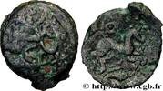 FRANKREICH Bronze au cheval et au sanglier GALLIEN - AULERCI EBUROVICES (Region die Évreux) Évreux (27) c. 60-30 AC. (17mm, 2,91g, 6h) -