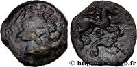 FRANKREICH Bronze au cheval et au sanglier GALLIEN - AULERCI EBUROVICES (Region die Évreux) Évreux (27) c. 60-30 AC. (15,5mm, 2,54g, 9h) -