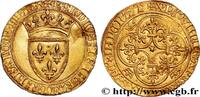 FRANKREICH Écu d'or à la couronne CHARLES VI THE MAD OR THE WELL-BELOVED n.d. (27mm, 4,04g, 7h) -