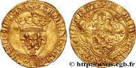 FRANKREICH Écu d'or à la couronne CHARLES VI THE MAD OR THE WELL-BELOVED n.d. (28,5mm, 4,01g, 1h) -