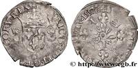 FRANKREICH Douzain aux croissants HENRY II Troyes 1557 (25,5mm, 2,50g, 3h) -