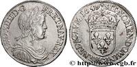 FRANKREICH Demi-écu, portrait à la mèche longue LOUIS XIV THE SUN KING Poitiers 1649 (32mm, 13,45g, 6h) -