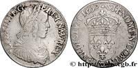 FRANKREICH Demi-écu, portrait à la mèche longue LOUIS XIV THE SUN KING Rennes 1658 (31,5mm, 13,30g, 6h) -